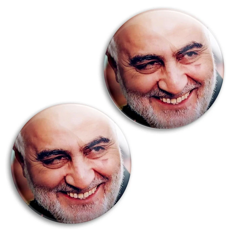 مگنت پرمانه طرح حاج قاسم سلیمانی کد pmag2.26952 مجموعه 2 عددی