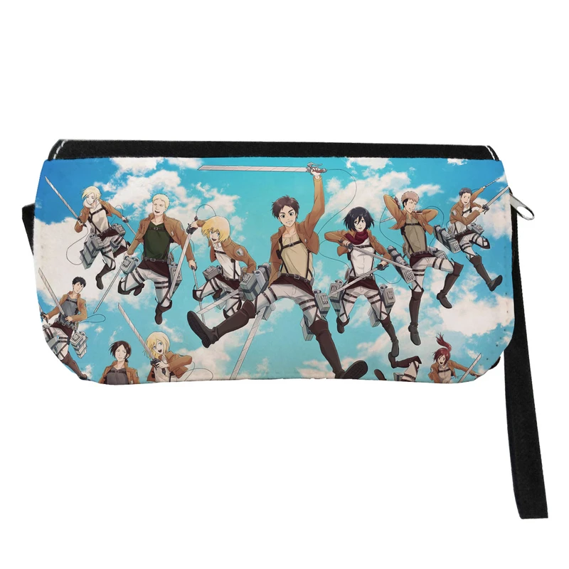 جامدادی مدل دوزیپ طرح انیمه اتک آن تایتانز کد NI1427