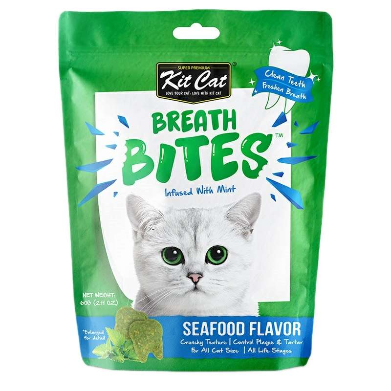 تشویقی گربه کیت کت مدل Breath Bites وزن 60 گرم