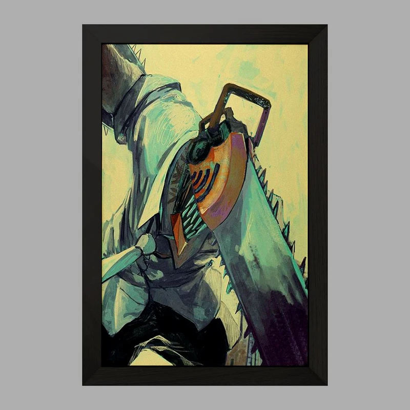 تابلو خندالو مدل دنجی انیمه مرد اره ای Chainsaw Man  کد 18001