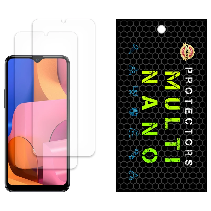 محافظ صفحه نمایش مات مولتی نانو مدل X-S2M مناسب برای گوشی موبایل سامسونگ Galaxy A20s بسته دو عددی