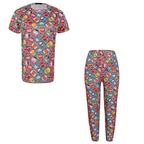 ست تی شرت آستین کوتاه و شلوار زنانه مدل 100104121