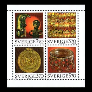 تمبر یادگاری مدل مینی شیت مجموعه 4 عددی