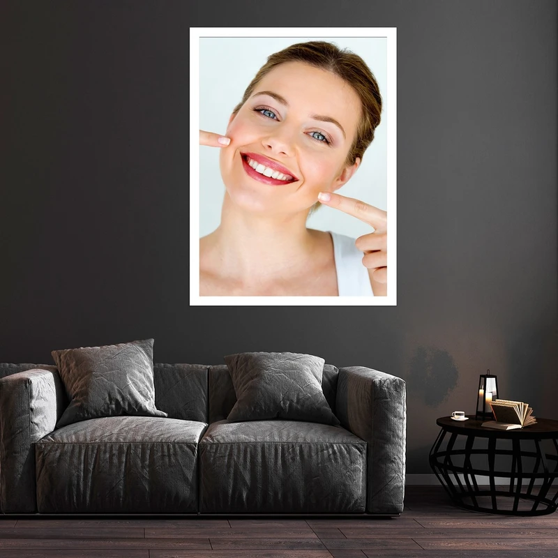 تابلو بکلیت طرح لبخند و دندانپزشکی مدل قاب شاسی W-S9380