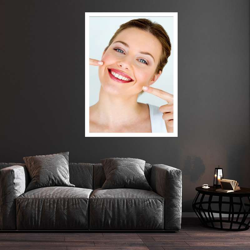 تابلو بکلیت طرح لبخند و دندانپزشکی مدل قاب شاسی W-S9380 تابلو بکلیت طرح لبخند و دندانپزشکی مدل قاب شاسی W-S9380
