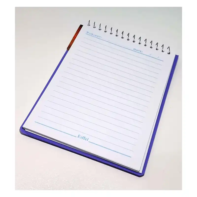 دفترچه یادداشت 80 برگ ایفل مدل ساده