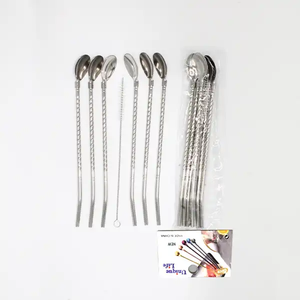 قاشق شربت خوری یونیک لایف مدل 007 مجموعه 7 عددی