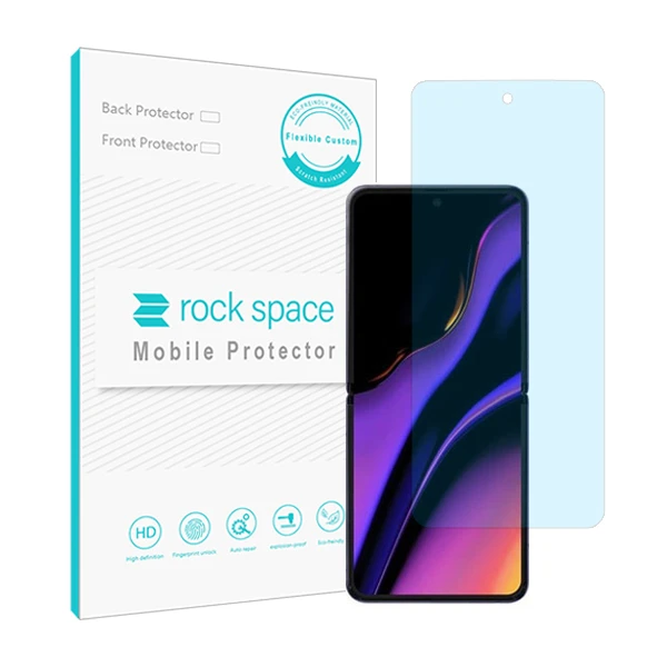 محافظ صفحه نمایش آنتی بلو راک اسپیس کد BLU مناسب برای گوشی موبایل سامسونگ Galaxy Z Flip 2