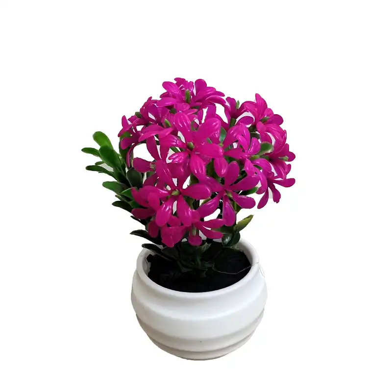 گلدان به همراه گل مصنوعی مدل شکوفه