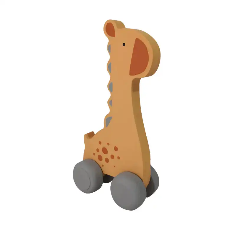 اسباب بازی چوبی مدل زرافه ماشینی کد MKids48-2B