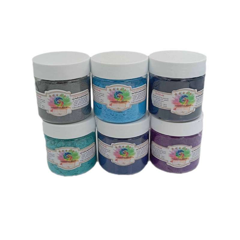 پودرمخمل کالروی مدل m1007 بسته 6 عددی