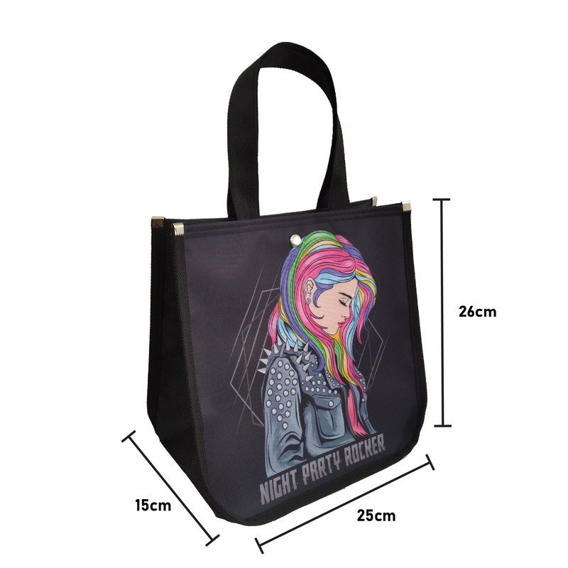 ساک دستی مدل کودک طرح کت چرمی