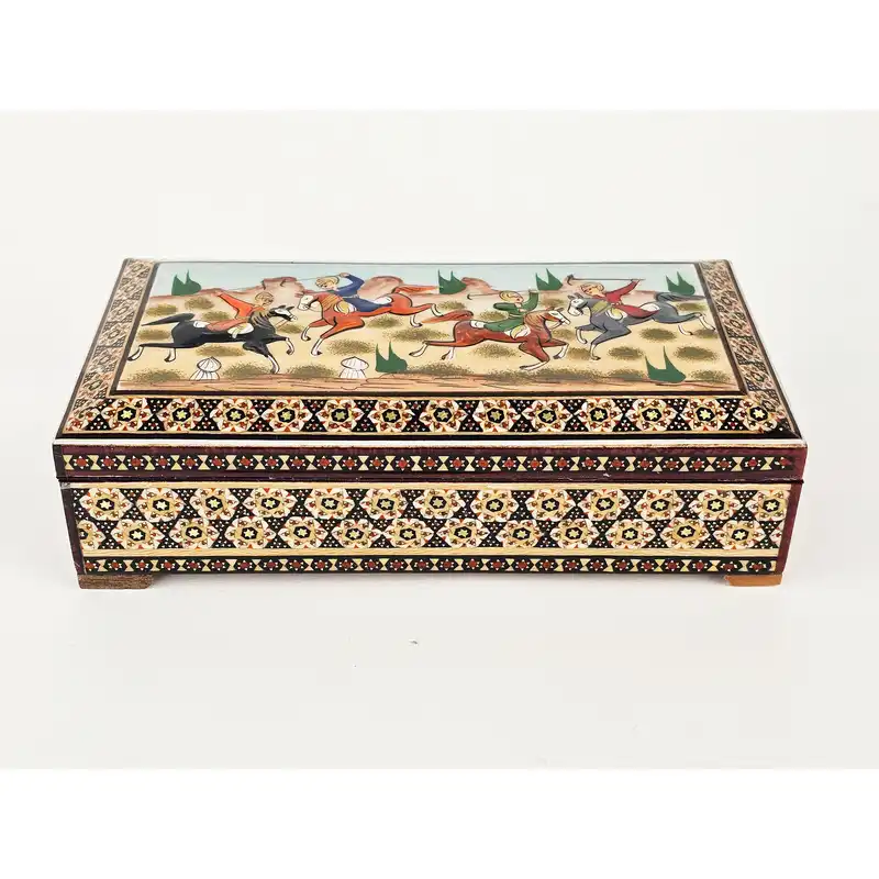 جا کارتی خاتم کاری مدل چوگان