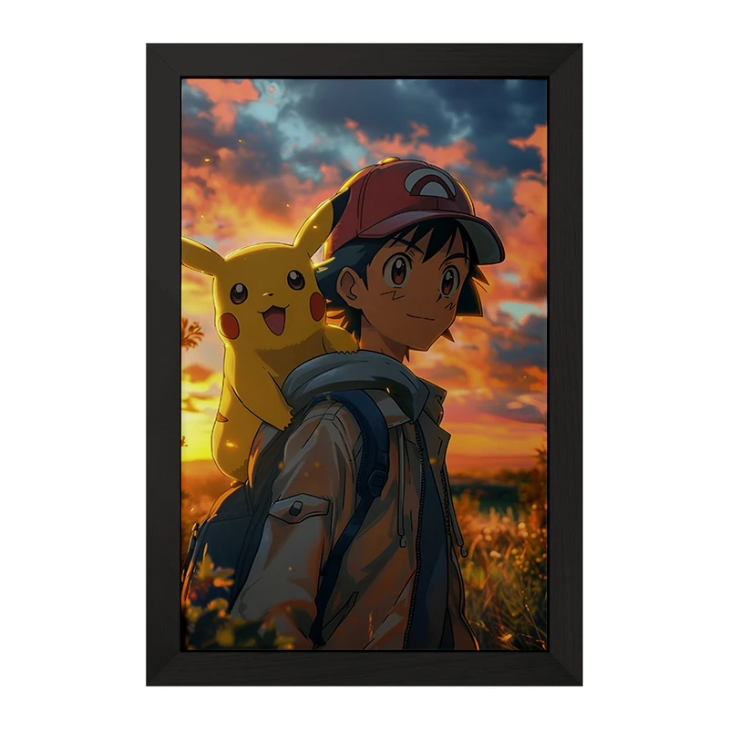 تابلو خندالو مدل انیمه پوکمون pokemon کد F5197