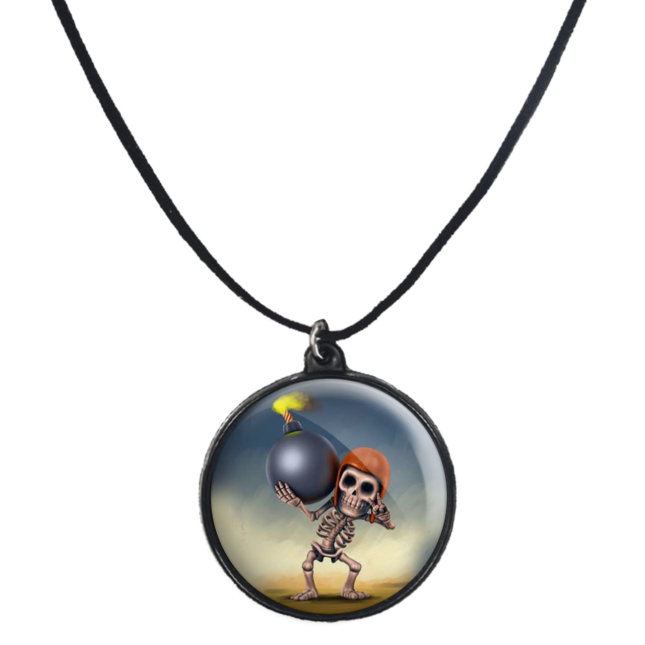 گردنبند پرمانه طرح کلش آف کلنز کد pmb.867 مدل دو طرفه