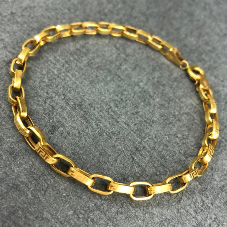 دستبند طلا 18 عیار مردانه دوست خوب مدل dk099