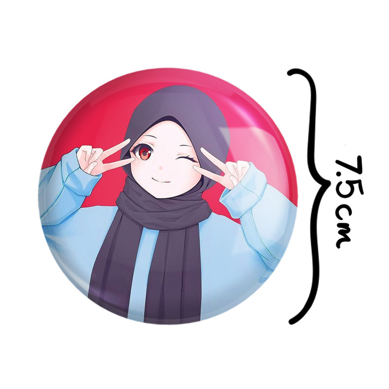 آینه جیبی خندالو مدل دخترانه باحجاب کد 26025