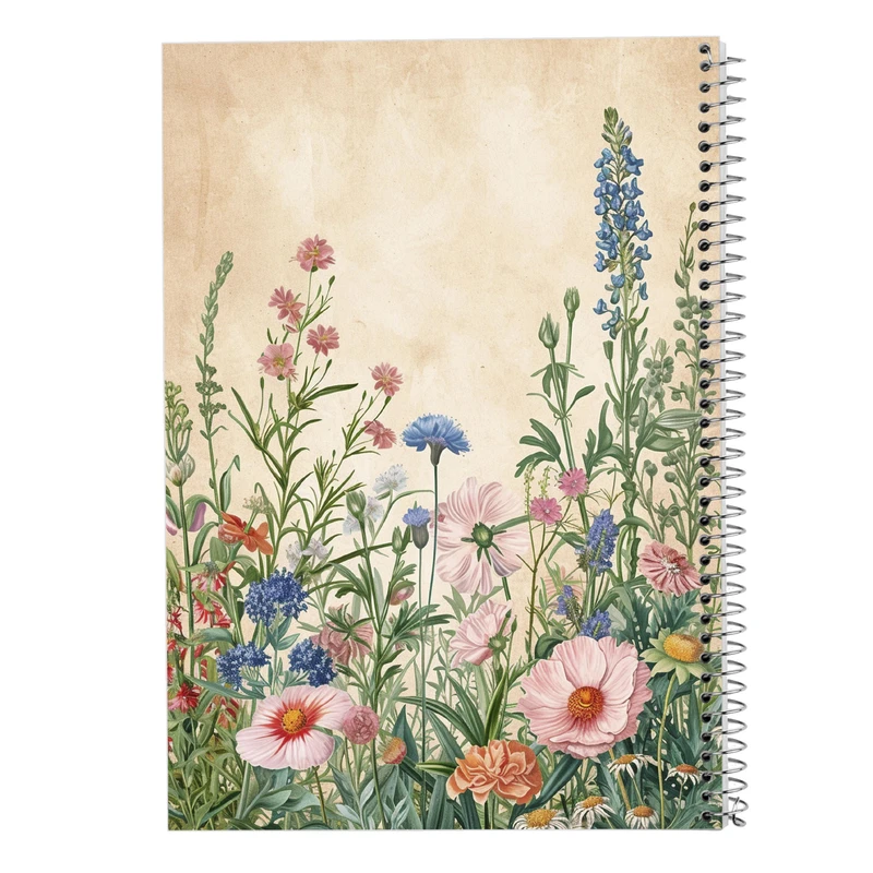 دفتر مشق 50 برگ مدوپد مدل گل کد DF15898