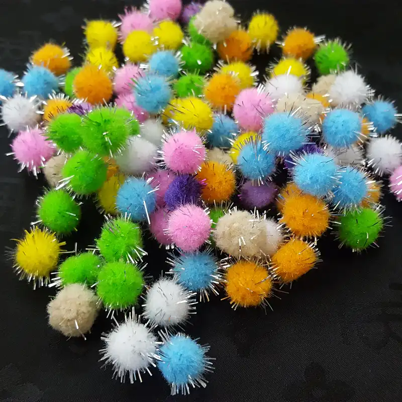 توپک پوم پوم بسته 100 عددی