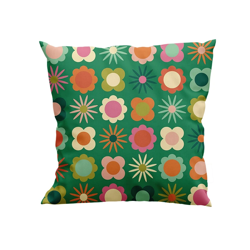 کوسن پاد آفرین مدل گل های فانتزی کد DKK638