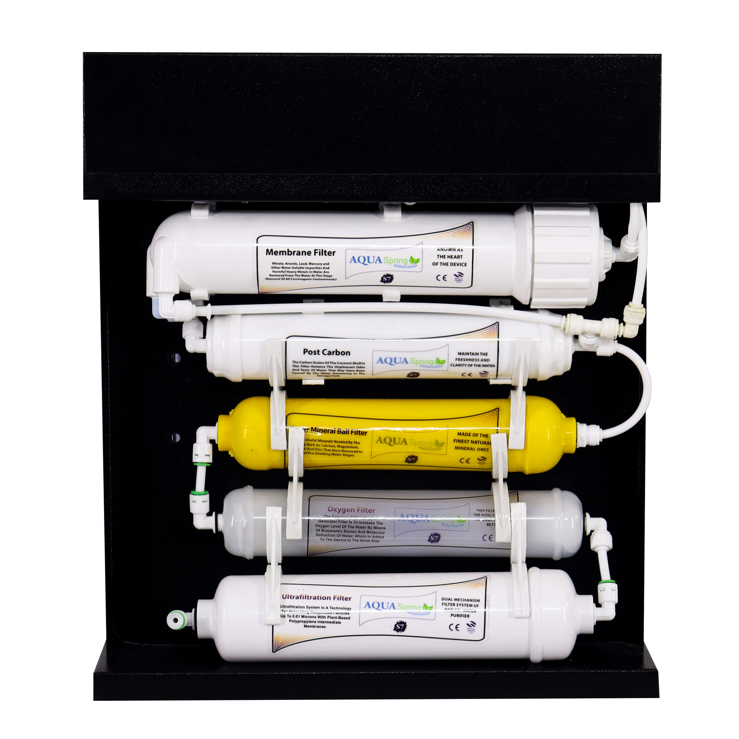 دستگاه تصفیه کننده آب آکوآ اسپرینگ مدل RO-S7-BZ 7090 به همراه کیت نشتی گیر