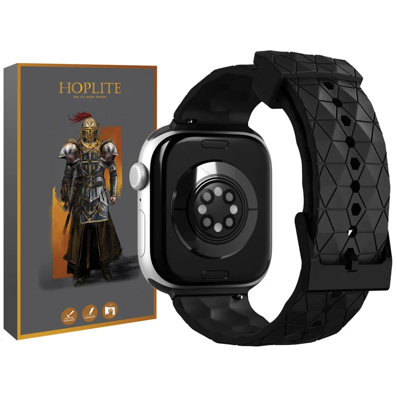 بند هاپلایت مدل Rhombus Black HL مناسب برای اپل واچ Series 9 Aluminum 41mm / Series 8 Aluminum 41mm / Series 7 Aluminum 41mm