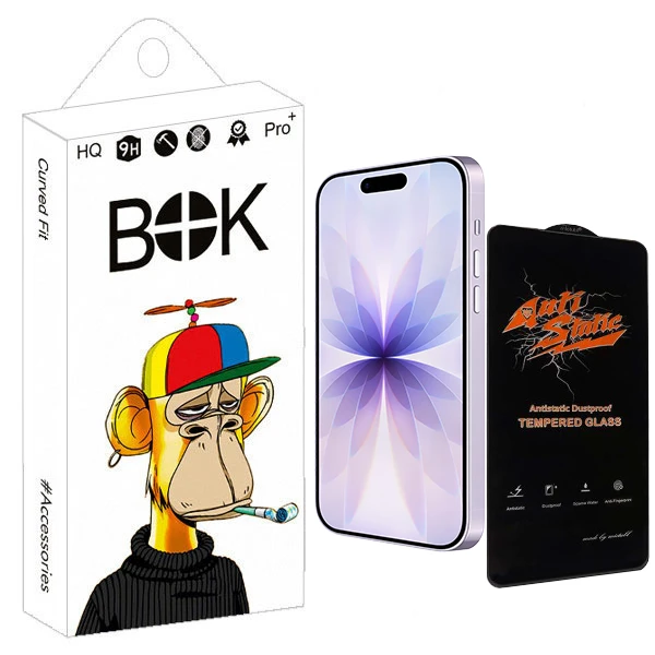 محافظ صفحه نمایش بوک مدل Antistatic Visio مناسب برای گوشی موبایل اپل iphone 17