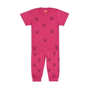 ست تی شرت آستین کوتاه و شلوار دخترانه مادر مدل 61466