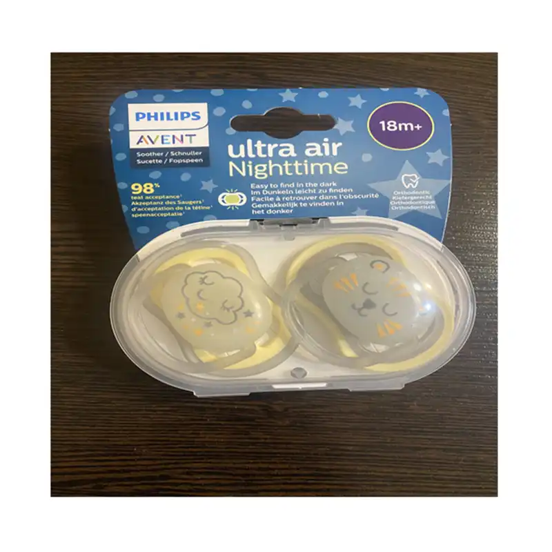 پستانک اونت مدل ببر و ابر کد scf376/01 بسته 2 عددی