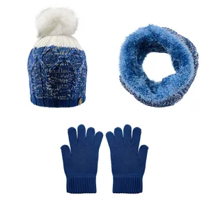 ست کلاه و شال گردن و دستکش بچگانه تارتن مدل 65011