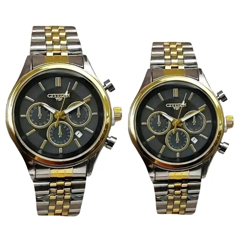 ست ساعت مچی عقربه ای زنانه و مردانه مدل تک موتوره کد CTZ1