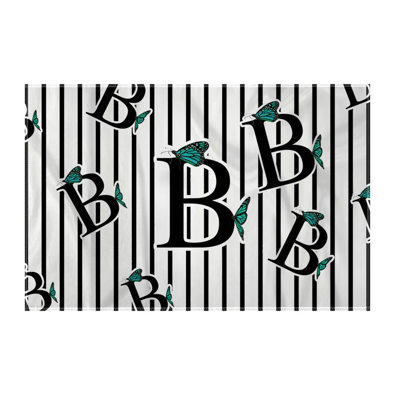 کاغذ کادو ترمه طراحان ایده مدل حرف B پروانه ای کد cfp3004