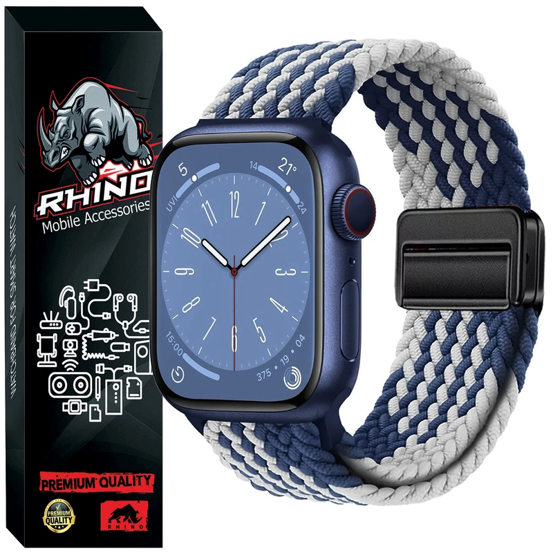 بند راینو مدل Braid Magnet مناسب برای اپل واچ سری 7/8/9 سایز 41mm