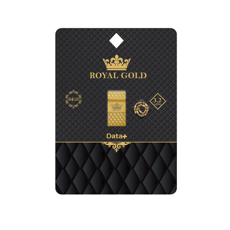 فلش مموری دیتا پلاس مدل Royal Gold ظرفیت 64 گیگابایت با رابط 3.0 USB