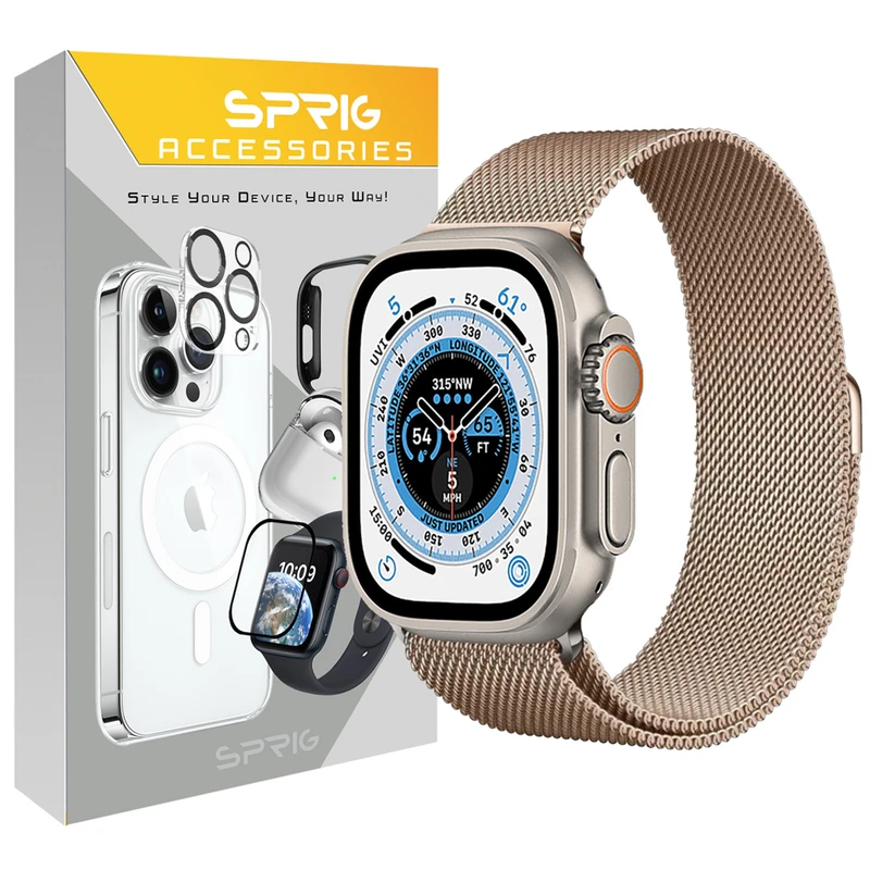 بند اسپریگ مدل Milanese مناسب برای ساعت هوشمند ویرفیت HK8 Pro Max