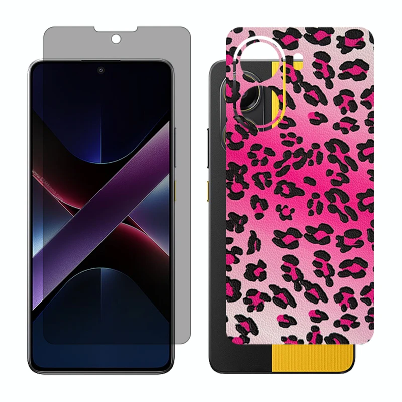 محافظ صفحه نمایش حریم شخصی گلس مدل Together مناسب برای گوشی موبایل شیائومی Poco X7 Pro به همراه برچسب پوششی پشت گوشی