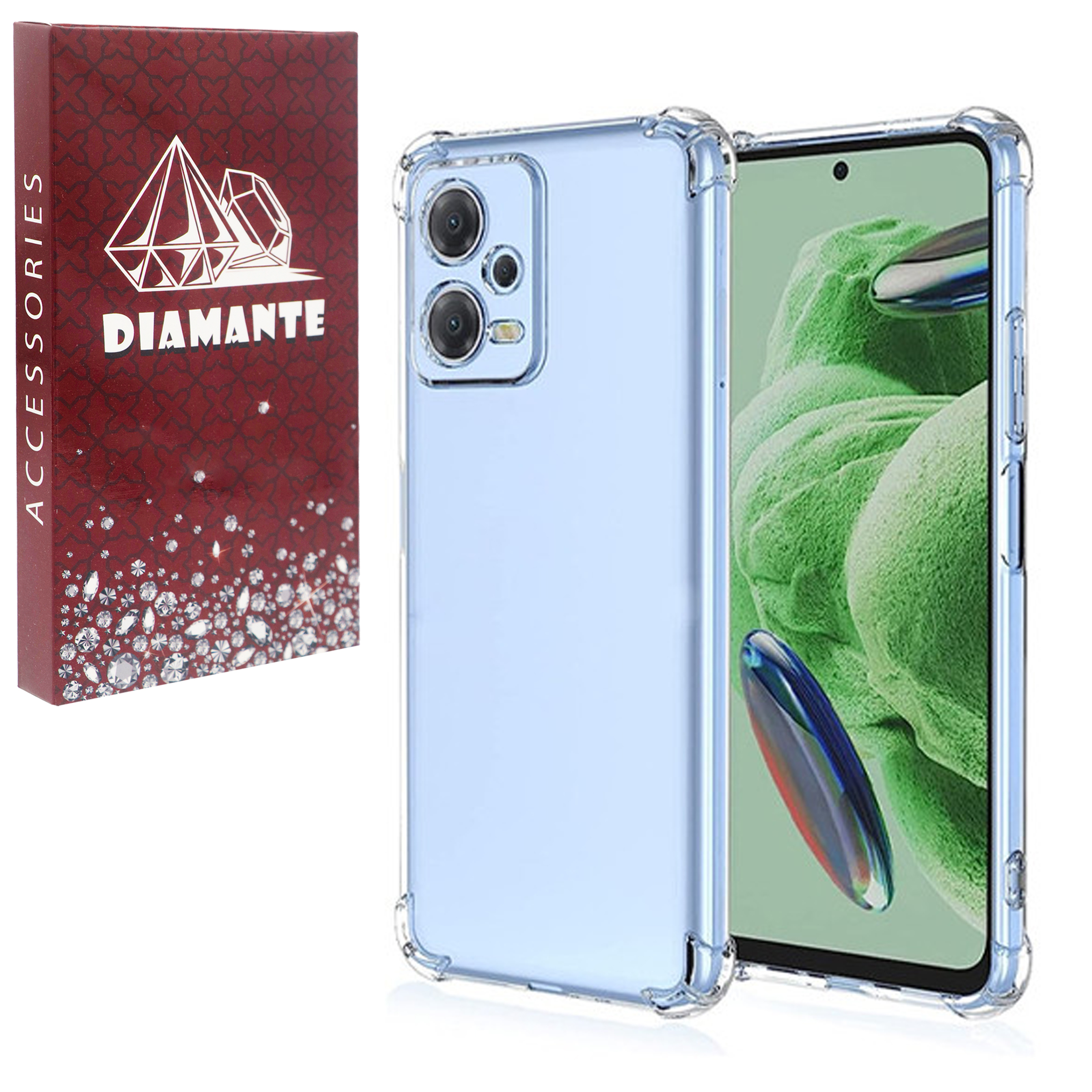 کاور دیامانته مدل ساده مناسب برای گوشی موبایل شیائومی Redmi Note 12 Pro 5G