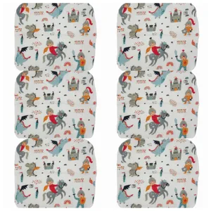 دستمال دست و صورت نوزاد بی بی بی مدل شواله مجموعه 6 عددی