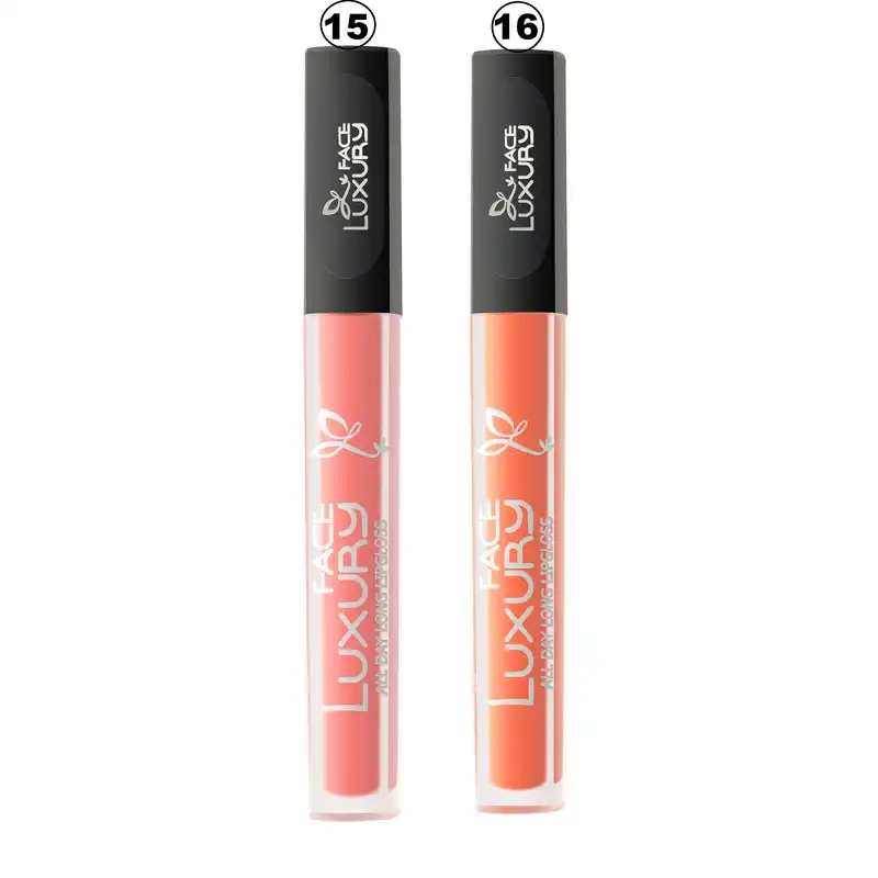 رژ لب مایع لاکچری فیس مدل 15-16 بسته 2 عددی