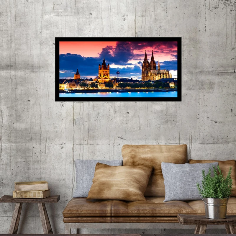 تابلو بکلیت طرح منظره شهر کلن آلمان مدل B-S2946