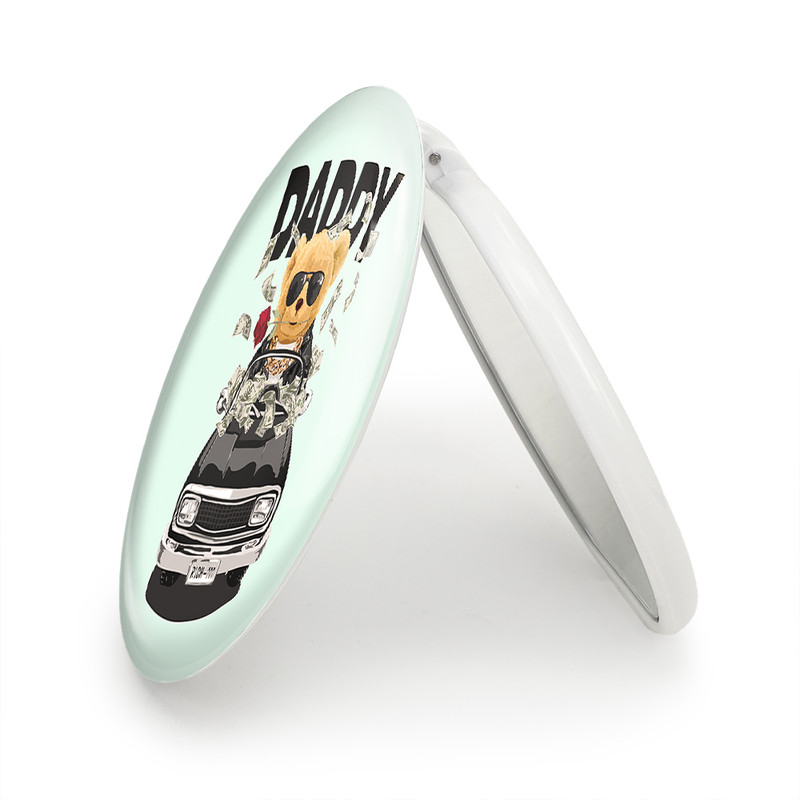 آینه جیبی خندالو طرح تدی Teddy مدل تاشو کد 26172