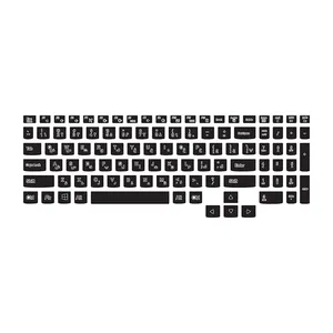  برچسب حروف فارسی کیبورد توییجین و موییجین مدل black 01 مناسب برای لپ تاپ Lenovo LOQ 15irh