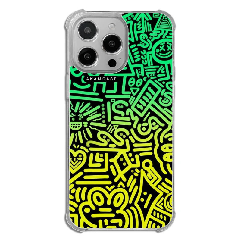 کاور آکام مدل AMC-WTA14PROMAX-DOODLE16 مناسب برای گوشی موبایل اپل iPhone 14 Pro Max