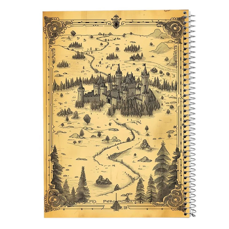 دفتر ژورنال نویسی 50 برگ مدوپد مدل نقطه ای طرح نقشه کد DF15533