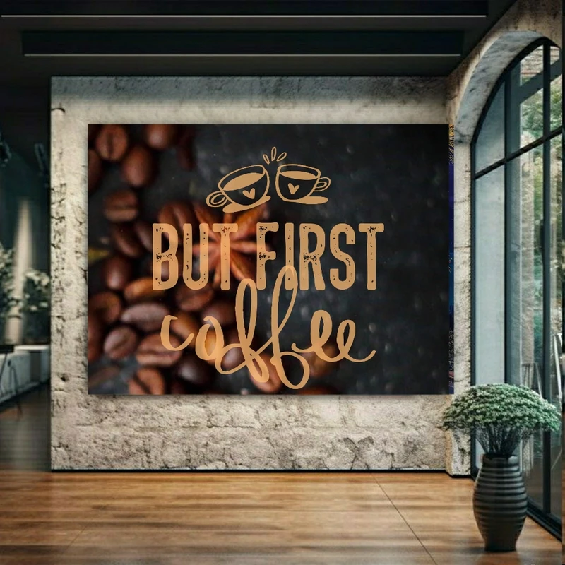 پوستر مدل بک لایت طرح دانه قهوه کد BK1275