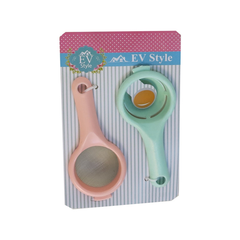 صافی چایی مدل ای وی به همراه جداکننده زرده تخم مرغ صافی چایی مدل ای وی به همراه جداکننده زرده تخم مرغ