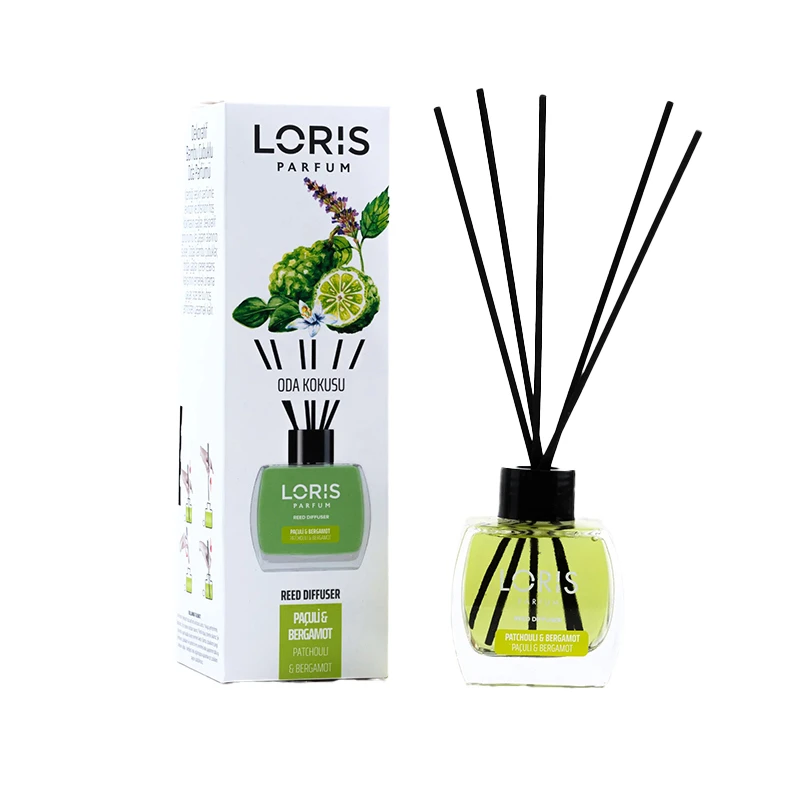 خوشبوکننده هوا لوریس مدل چوب دار رایحه ترنج و نعنا هندی حجم 120 میلی لیتر