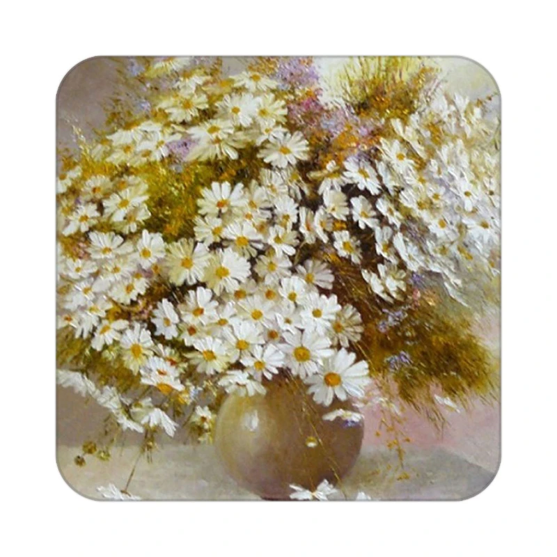 زیر لیوانی کاکتی طرح نقاشی رنگ روغن مدل mg10379