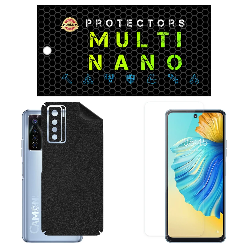 محافظ صفحه نمایش مولتی نانو مدل X-SFL مناسب برای گوشی موبایل تکنو Camon 17 Pro به همراه برچسب پوششی