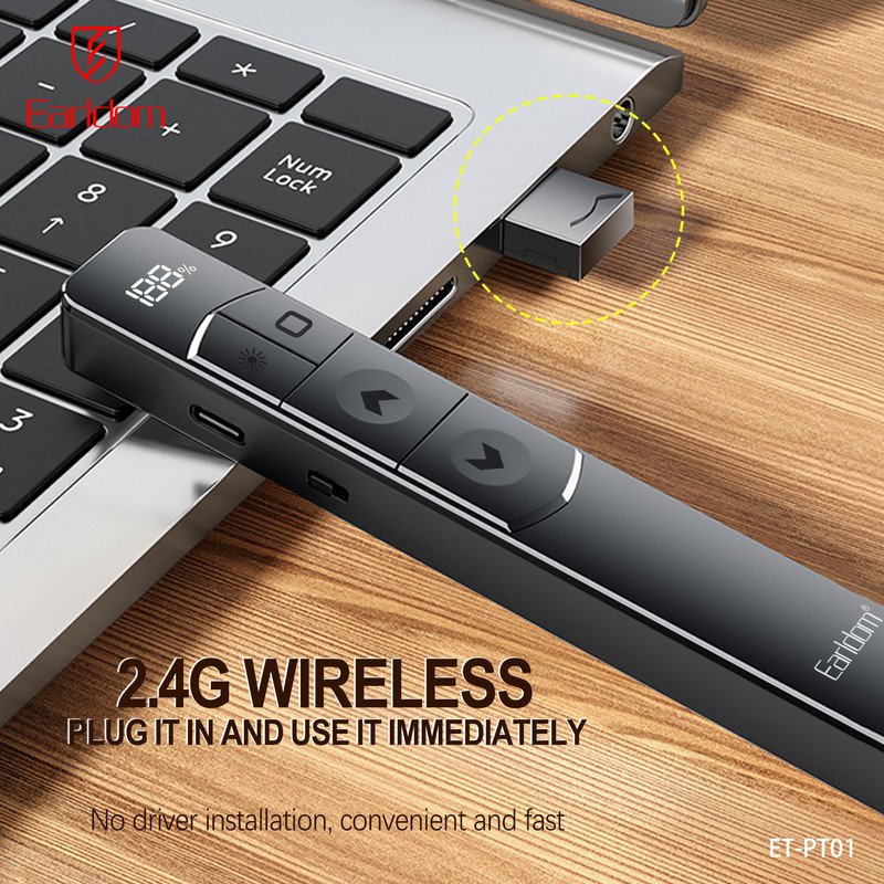 پرزنتر بی‌سیم ارلدام مدل FLIP-PEN PT01